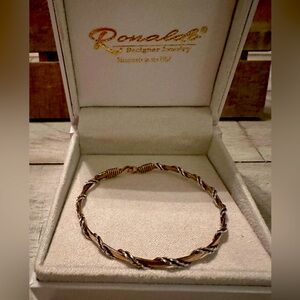 EUC Ronaldo Gold and Silver Bracelet